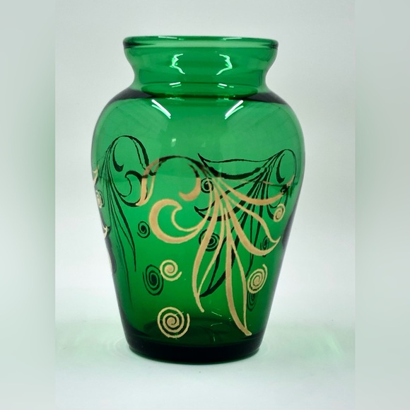 Anchor Hocking Forest Green 3" Bud Vase - Picture 3 of 15